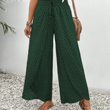 Lisette Hose mit weitem Bein und geometrischem Druck