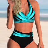Liliana | Bikiniset mit Kreuzhals und Muster