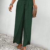 Lisette Hose mit weitem Bein und geometrischem Druck