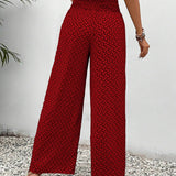 Lisette Hose mit weitem Bein und geometrischem Druck