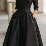 Elegantes Satinkleid