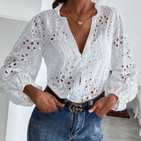 Van Elst Mode® | Bestickte Bluse