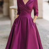 Elegantes Satinkleid