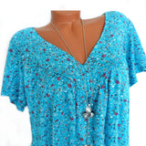 Van Elst Mode® | T-Shirt Flora mit V-Ausschnitt