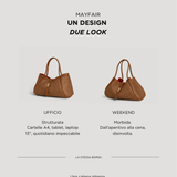 Mayfair Tasche aus Leder und Rafia Limited Edition Leder