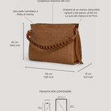 Braid-Handtasche aus Leder und Rafia Limited Edition Leder