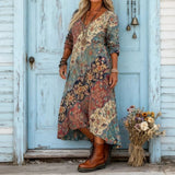 Willow - Vintage-inspiriertes lässiges Kleid mit langen Ärmeln