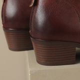 Chloe - Luxuriöse Niedrig-Absatz Stiefeletten
