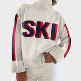 Abby - Künstlerischer Strick-Turtleneck-Pullover