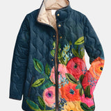 Amaya | Vintage Blumenmuster Steppjacke