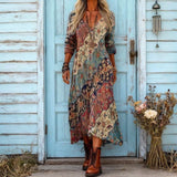 Willow - Vintage-inspiriertes lässiges Kleid mit langen Ärmeln