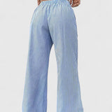 Bequeme Weite Hose mit Eleganten Details