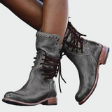 Heidi - Schnürstiefeletten aus Kunstleder