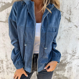 MOREAU LYON | DAMEN HOODIE AUS RIPPENVELVET