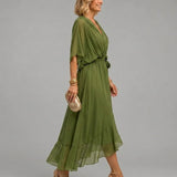 Monica | V-Ausschnitt Kleid