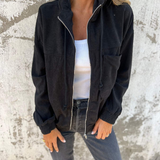 MOREAU LYON | DAMEN HOODIE AUS RIPPENVELVET