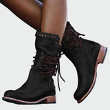 Heidi - Schnürstiefeletten aus Kunstleder