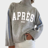 Ava - Künstlicher Strick-Turtleneck-Pullover