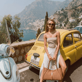 Mayfair Tasche aus Leder und Rafia Limited Edition Leder