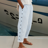 Portofino Leinen Gestreifte Hose