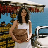 Braid-Handtasche aus Leder und Rafia Limited Edition Leder