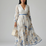 Rielle | Faltenwurf Midi Kleid