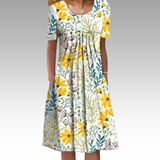 Ziva™ – Elegantes Kleid mit Blumenmuster und Bauchabdeckung