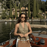 Borsa Bamboo Babe aus Leder und Rafia Limited Edition Leder