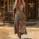Willow - Vintage-inspiriertes lässiges Kleid mit langen Ärmeln