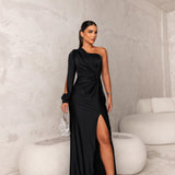 Dorie™ - Asymmetrisches Kleid mit Langem Schlitz
