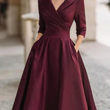 Lea™ - Elegantes Midikleid mit Dezentem Glanz