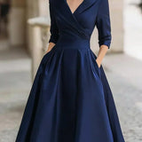 Elegantes Satinkleid