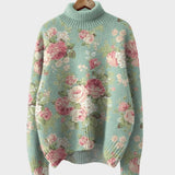 Kristen - Künstlerischer Strickrollkragenpullover