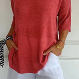 Van Elst Mode® | Gestricktes Top mit V-Ausschnitt