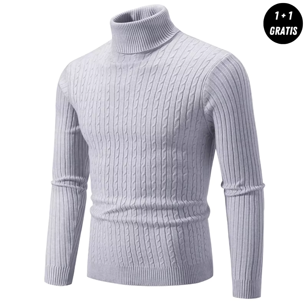 Warmer Strickpullover mit Rollkragen