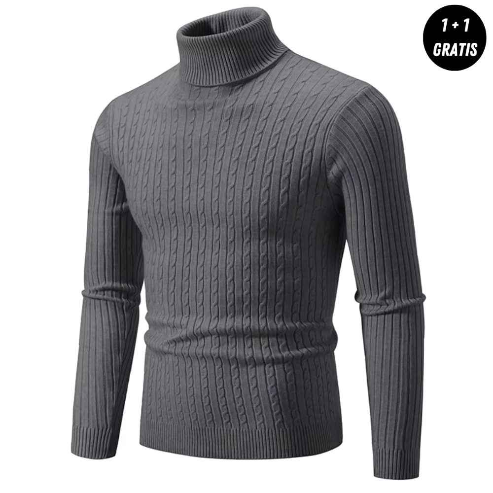Warmer Strickpullover mit Rollkragen