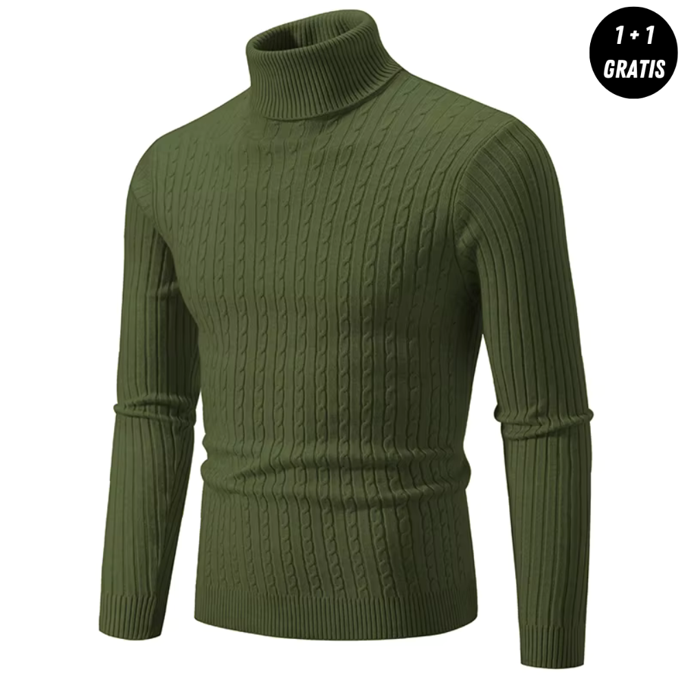 Warmer Strickpullover mit Rollkragen