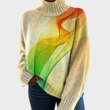 Nadia - Künstlerischer Strickrollkragenpullover