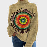 Toni - Künstlerischer Strickrollkragenpullover
