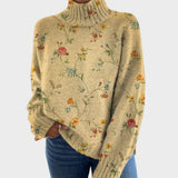 Zoe - Künstlerischer Strickrollkragenpullover