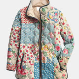 Liora | Charmante Blumen Steppjacke
