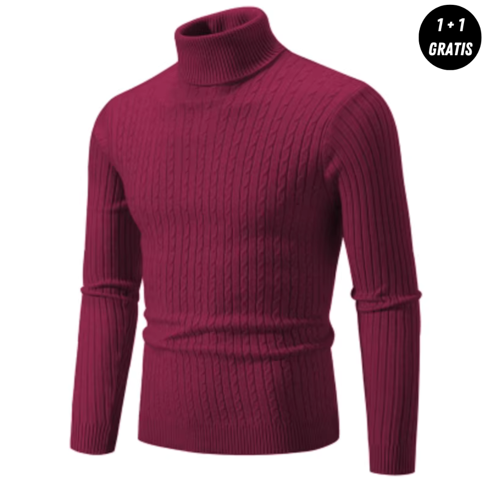 Warmer Strickpullover mit Rollkragen
