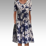 Ziva™ – Elegantes Kleid mit Blumenmuster und Bauchabdeckung