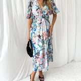 Celine | Weibliches Kleid mit Blumenmuster