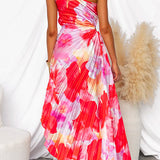 Yanira | Plissiertes Kleid mit einem Träger