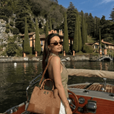 Borsa Bamboo Babe aus Leder und Rafia Limited Edition Leder