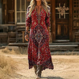 Sienna - Vintage-inspiriertes lässiges Kleid mit langen Ärmeln