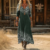 Lara - Vintage-inspiriertes lässiges Kleid mit langen Ärmeln