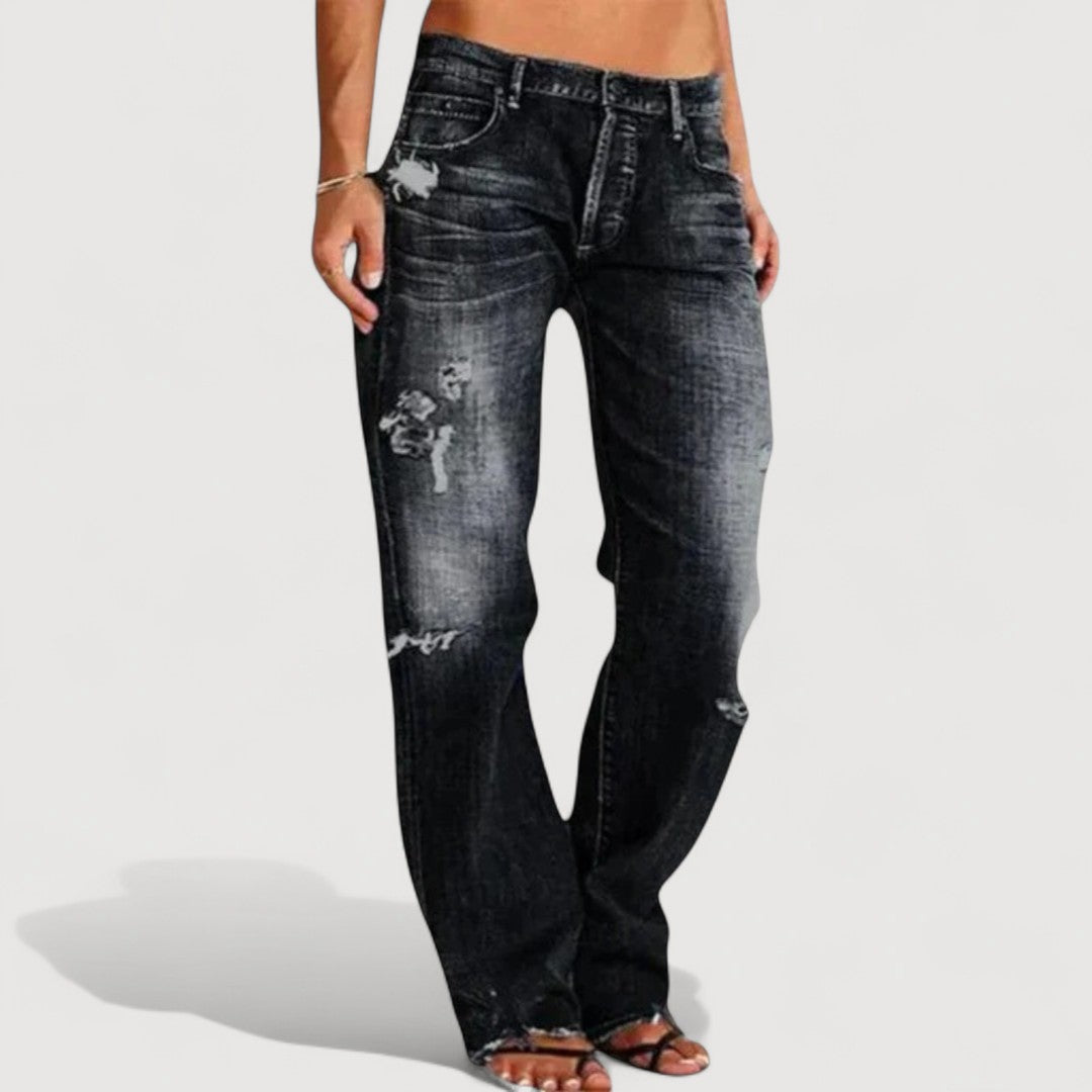 Hazel Relaxed Wide-Leg Jeans