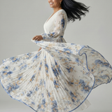 Rielle | Faltenwurf Midi Kleid